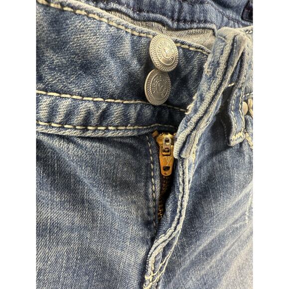 Vigoss Women's Capri‎ Jeans Size 3/4 Distressed Ripped Embroidered Pockets EUC - Picture 13 of 16